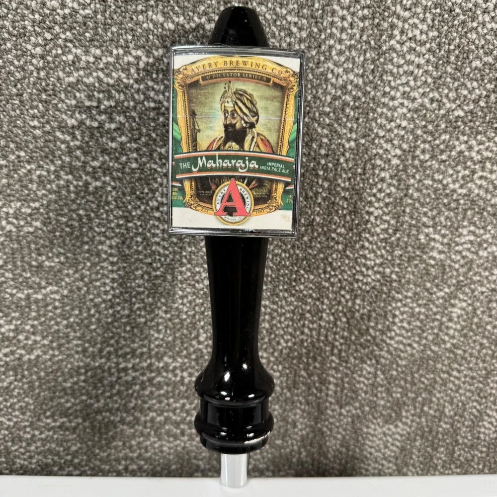 Avery Brewing Co The Maharaja Imperial IPA Beer Tap Handle Black Dictator Series